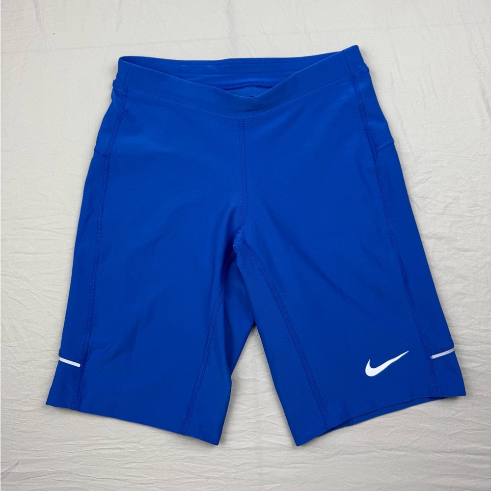 Nike womens Vibrant Blue Athletic biker Shorts‎
